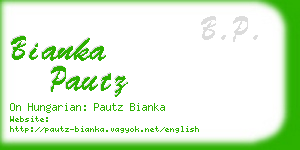 bianka pautz business card